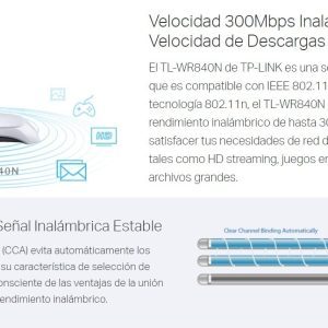 Router Inalambrico Wifi 300mbps Tl-wr840n Tp Link Repetidor