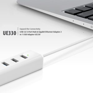 Hub Usb 3.0 3-port&gigabit Ethernet 2 In 1 Tl-ue330 Tp-link