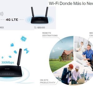 Router 4g Chip Lte Inalámbrico N 300mbps Tl-mr6400 Tp Link