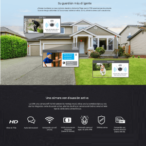 CÁMARA WIFI IP 720P C3W CS-CV310-A0-3B1WFR EXTERNA AUDIO EZVIZ