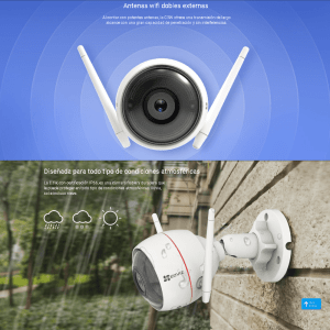 CÁMARA WIFI IP 720P C3W CS-CV310-A0-3B1WFR EXTERNA AUDIO EZVIZ