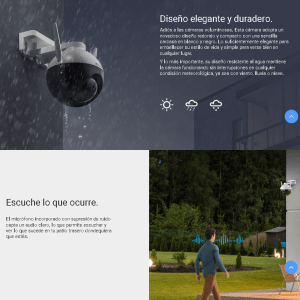 Camara IP externa PTZ Giratoria C8C Lite 2MP 1080P WiFi/Ethernet