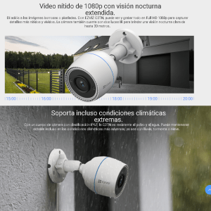 CÁMARA WIFI IP 1080P CS-C3TN(2MP) EXTERNA AUDIO EZVIZ
