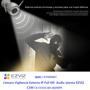 CÁMARA WIFI IP 1080P C3W CS-CV310-A0-1B2WFR EXTERNA AUDIO EZVIZ