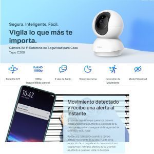 Cámara IP WiFi Rotatoria de Seguridad Tapo C200 TP-LINK