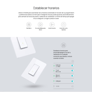 Interruptor de luz Wi-Fi inteligente 1 boton HS200 TP-LINK
