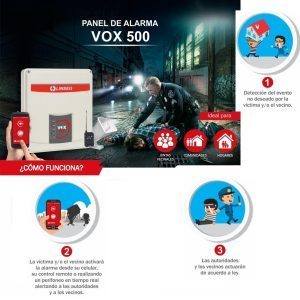 Alarma Sirena Vecinal Comunitaria Linseg Panel VOX-500 Celular