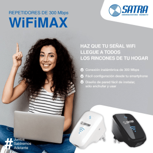 Amplificador Repetidor Wifi 300mbps 2.4ghz WIFI MAX  SA-RE300A SATRA